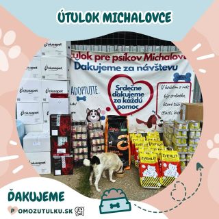 Spoločne sme naplnili misky ďalším útulkáčom bez domova😍 Ďakujeme za vašu obrovskú pomoc🫶 Spoločne sme cez náš eshop...